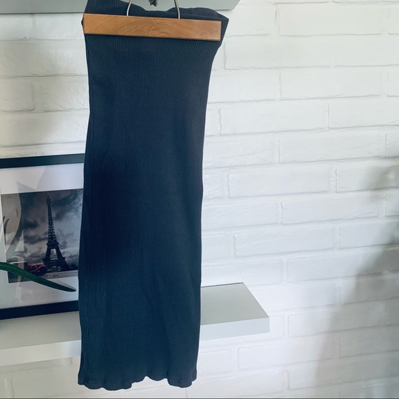 MAHINA **CHARCOAL GREY TUBE SKIRT SZ L - Picture 3 of 6